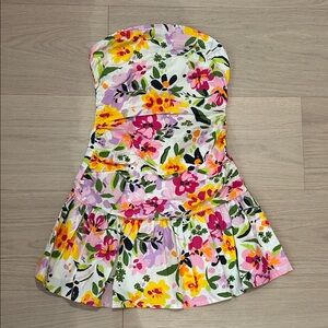 ASOS DESIGN Cream Floral Dress